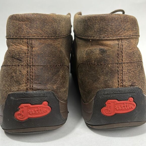 The 232 Justin Men's Driver Moc Casual Shoes 
Sz 12 Justin boots wallabies style - Picture 8 of 11